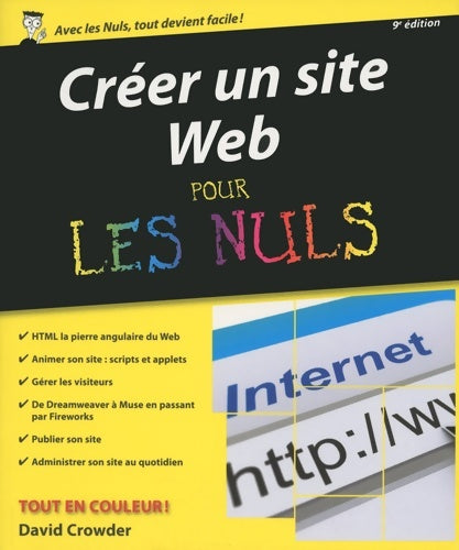 Livrenpoche : Créer un site web pour les nuls 9e édition - David A. Crowder - Livre