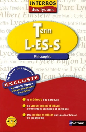 Livrenpoche : Copies commentees philo ter 34 - Nathalie Nieuviarts - Livre