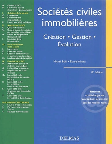 Livrenpoche : Sociétés civiles immobilières : Création - gestion - evolution - Alvera Bühl - Livre