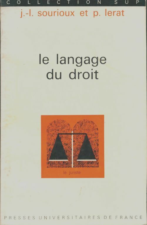 Livrenpoche : Le langage du droit - P Lerat - Livre