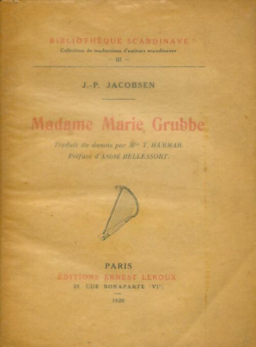 Livrenpoche : Madame Marie Grubbe - Jen Peter Jacobsen - Livre
