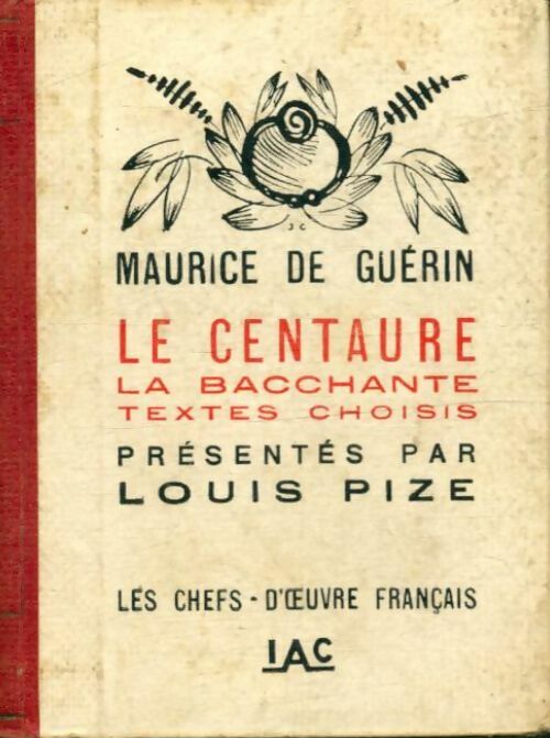 Livrenpoche : Le centaure - Maurice De Guérin - Livre