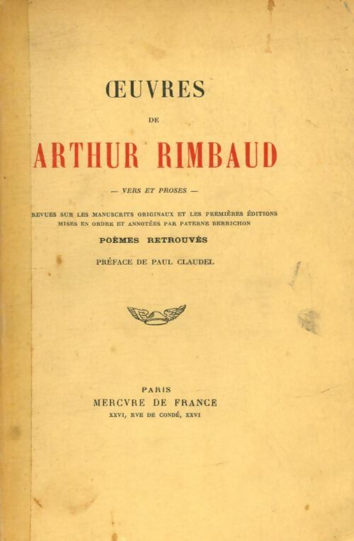 Livrenpoche : Oeuvres - Arthur Rimbaud - Livre