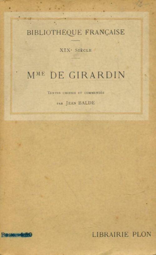 Livrenpoche : Mme de Girardin - X - Livre