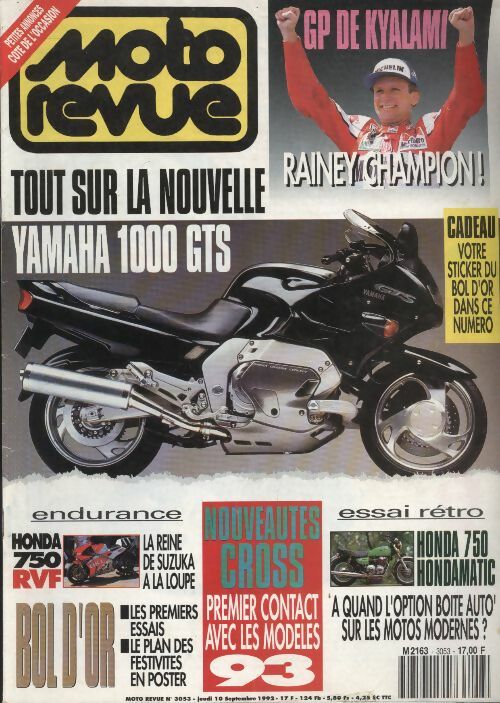 Livrenpoche : Moto revue n°3053 : Tout sur la nouvelle Yamaha 1000 gts - Collectif - Livre