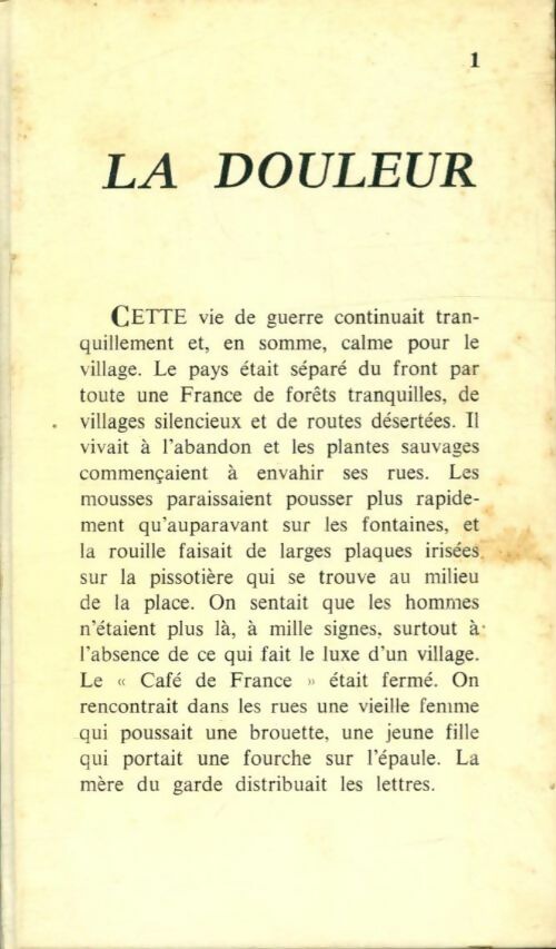 Livrenpoche : La douleur - André De Richaud - Livre