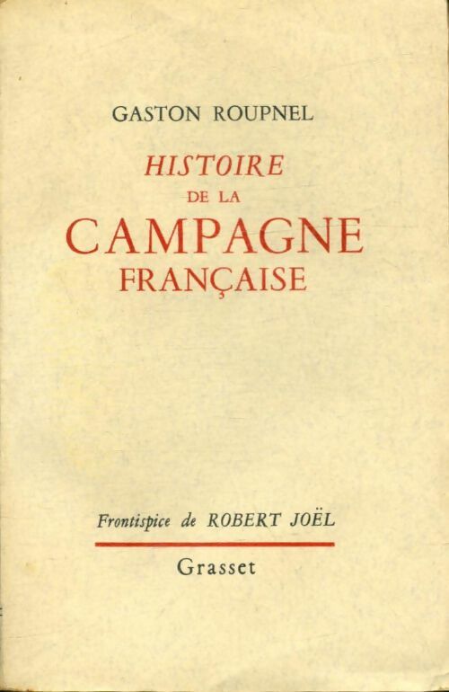 Livrenpoche : Histoire de la campagne française - Gaston Roupnel - Livre