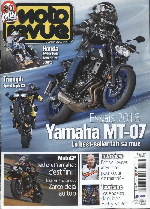 Livrenpoche : Moto revue n°4071 : Yamaha MT-07, le best-seller fait sa mue - Collectif - Livre