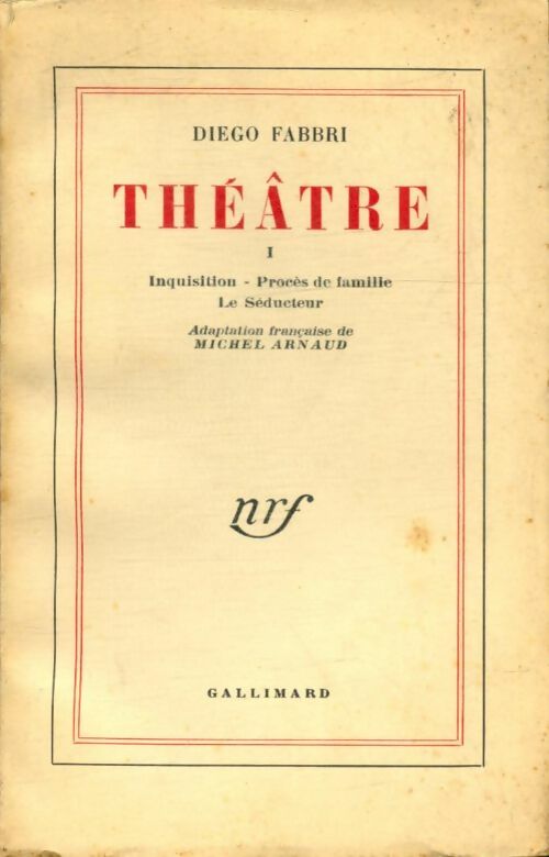 Livrenpoche : Théâtre Tome I - Diego Fabbri - Livre