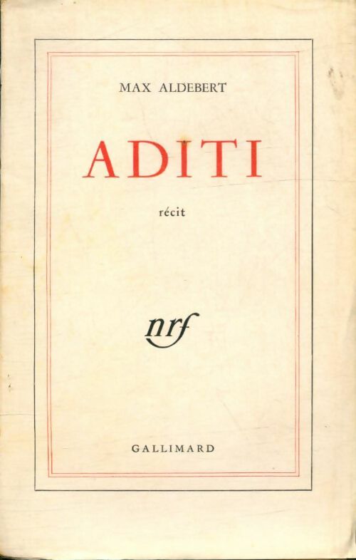 Livrenpoche : Aditi - Max Aldebert - Livre