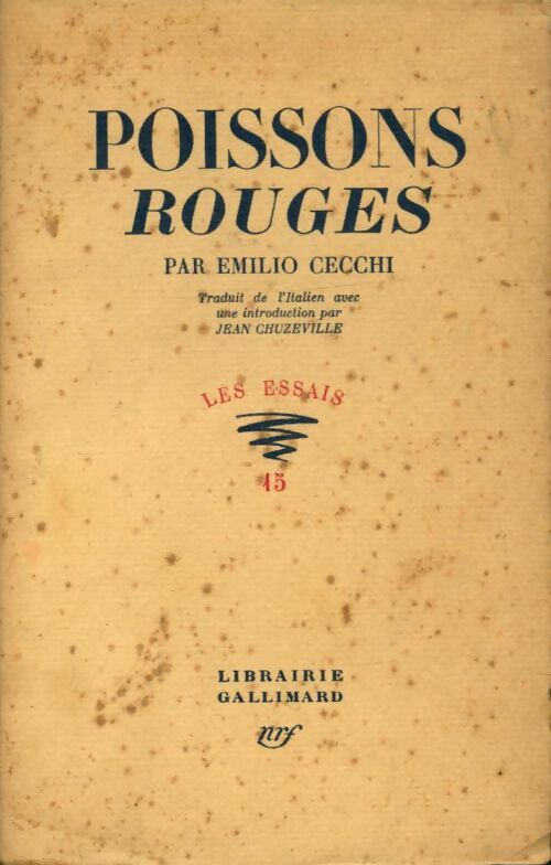 Livrenpoche : Poissons rouges - Emilio Cecchi - Livre