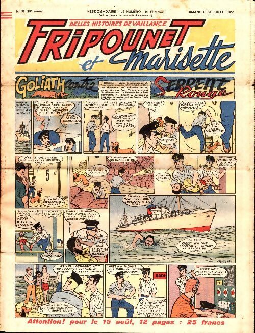Livrenpoche : Fripounet 15e année n°31 - Collectif - Livre