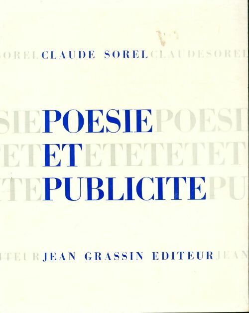Livrenpoche : Poésie et publicité - Claude Sorel - Livre