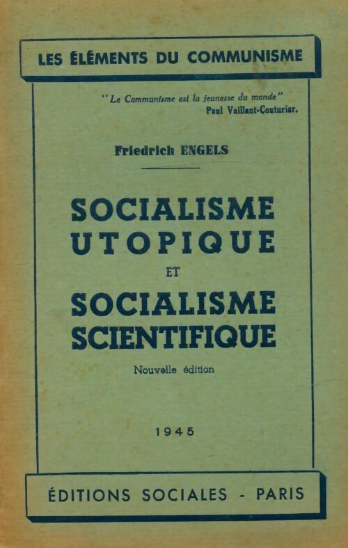 Livrenpoche : Socialisme utopique et socialisme scientifique - Friedrich Engels - Livre