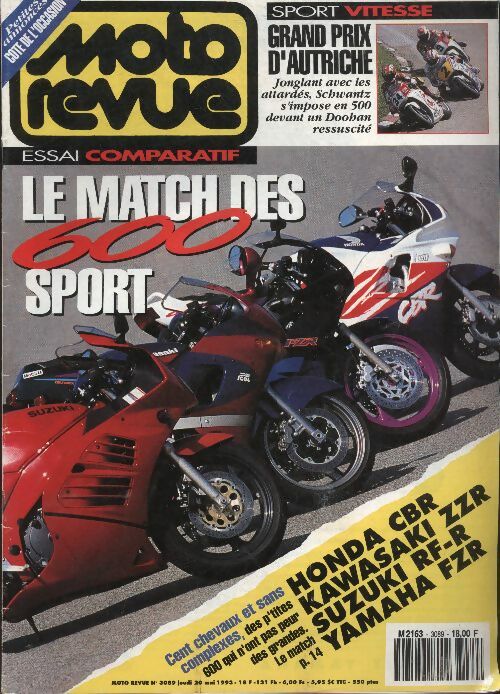 Livrenpoche : Moto revue n°3089 : Le match des 600 sport - Collectif - Livre