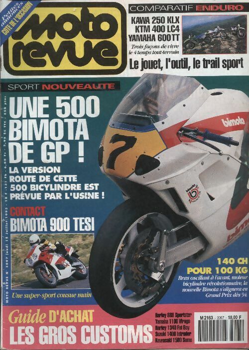 Livrenpoche : Moto revue n°3097 : Une 500 bimota de gp ! - Collectif - Livre