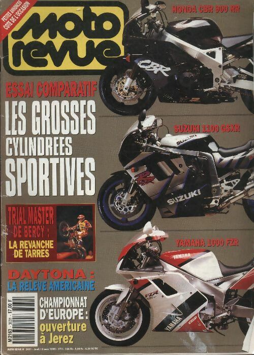 Livrenpoche : Moto revue n°3031 : Essai comparatif, les grosses cylindrées sportives - Collectif - Livre