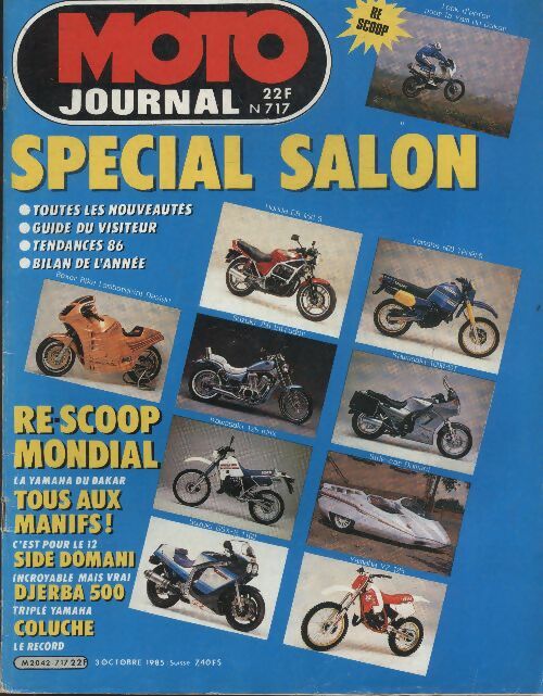 Livrenpoche : Moto Journal n°717 : Spécial salon - Collectif - Livre