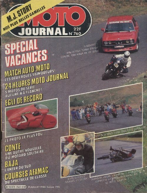 Livrenpoche : Moto Journal n°760 : Spécial vacances - Collectif - Livre