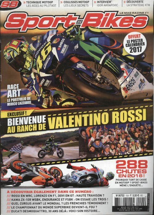 Livrenpoche : Sport-Bikes n°104 : Bienvenue au ranch de Valentino Rossi - Collectif - Livre