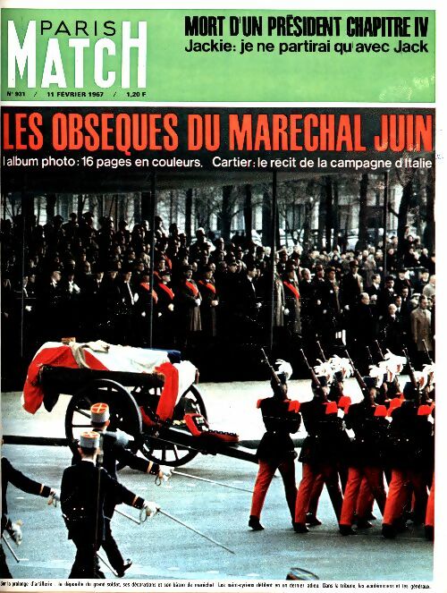 Livrenpoche : Paris Match n°931 : Les obsèques du Maréchal Juin - Collectif - Livre