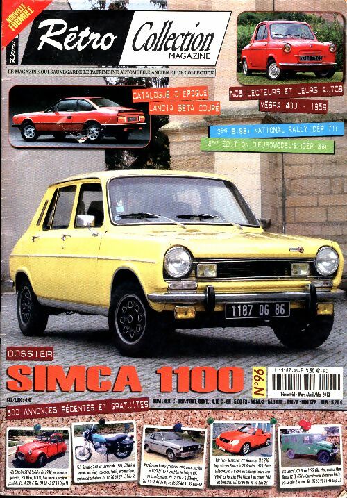 Rétro collection n°96 : Simca 110 - Collectif -  Rétro collection magazine - Livre