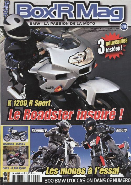 Livrenpoche : Box'RMag n°15 : K 1200 R Sport, le Roadster inspiré ! - Collectif - Livre