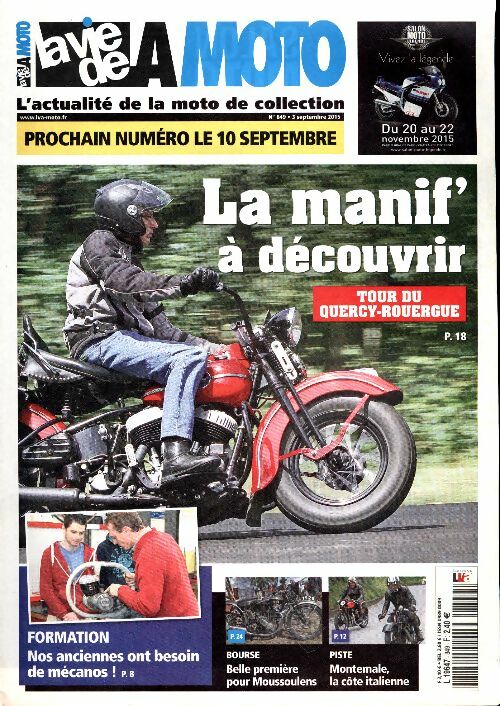 Livrenpoche : La vie de la moto n°849 : La manif' à découvrir - Collectif - Livre
