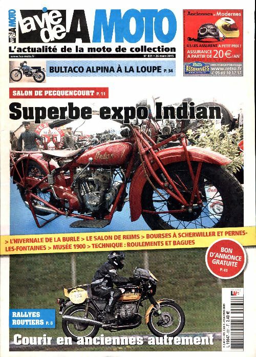 La vie de la moto n°831 : Superbe expo Indian - Collectif -  La vie de la moto - Livre