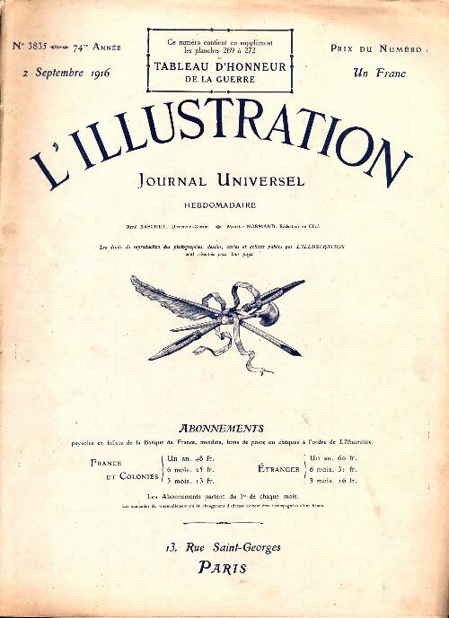 Livrenpoche : L'Illustration n°3835 - Collectif - Livre