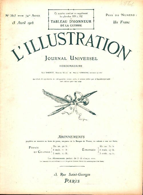 Livrenpoche : L'Illustration n°3815 - Collectif - Livre