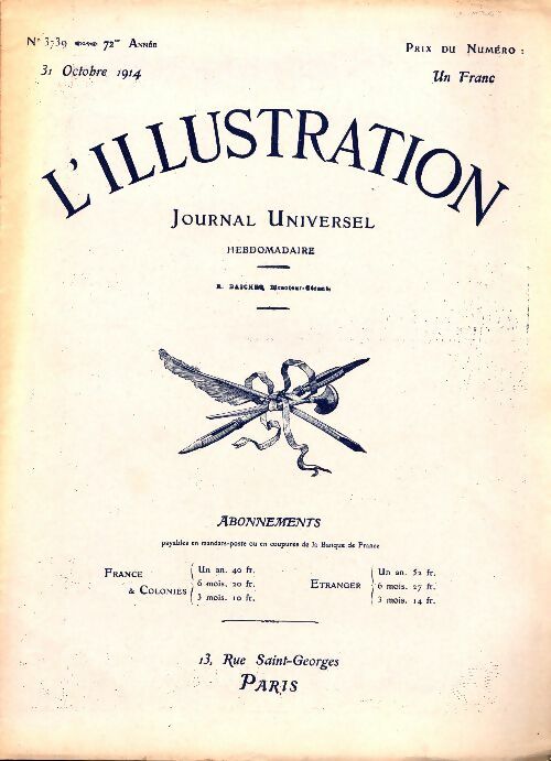 Livrenpoche : L'Illustration n°3739 - Collectif - Livre
