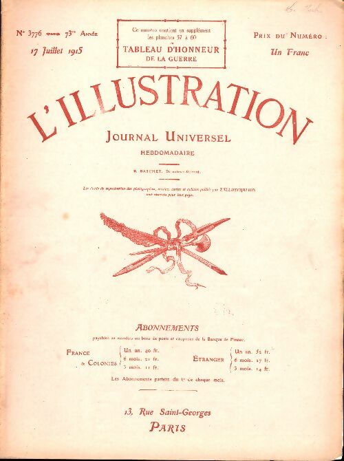 Livrenpoche : L'Illustration n°3776 - Collectif - Livre