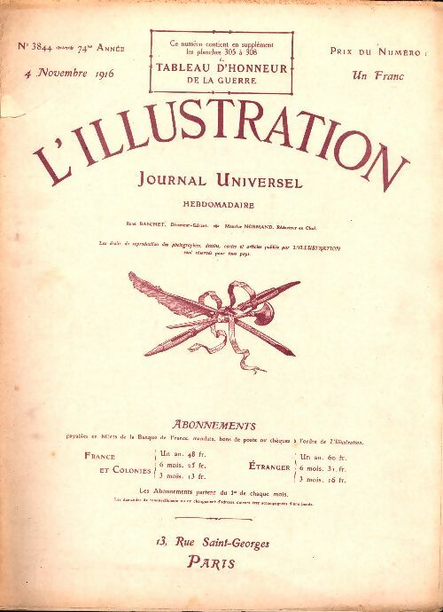 Livrenpoche : L'Illustration n°3844 - Collectif - Livre