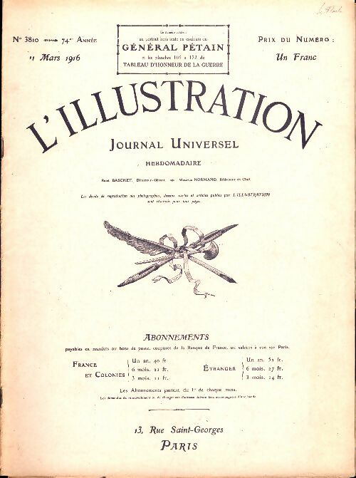 Livrenpoche : L'Illustration n°3810 - Collectif - Livre