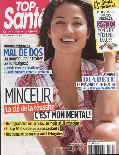 Livrenpoche : Top santé n°325 : Minceur, la clé de la réussite c'est mon mental - Collectif - Livre