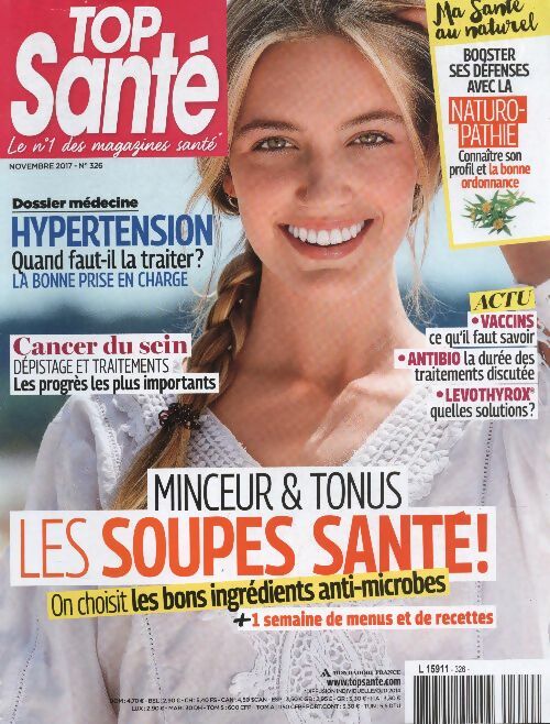 Livrenpoche : Top santé n°326 : Minceur & tonus, les soupes santé ! - Collectif - Livre