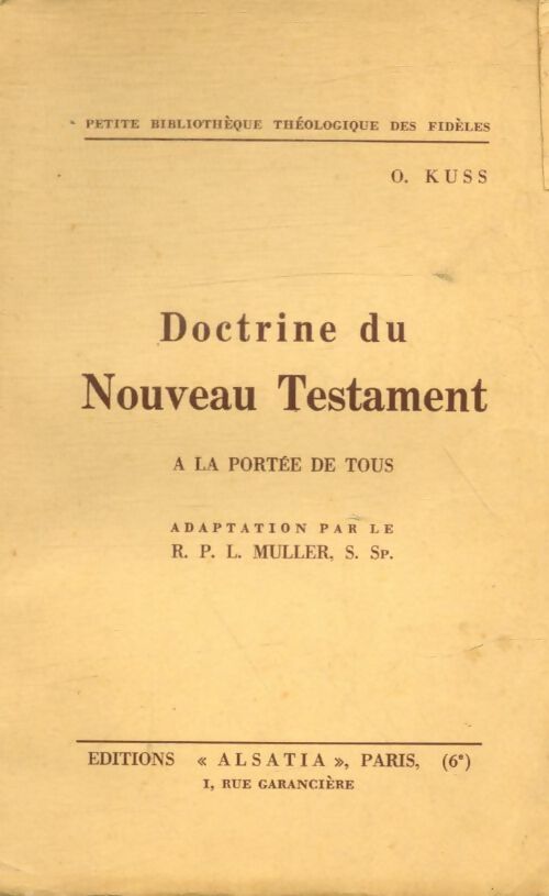 Livrenpoche : Doctrine du nouveau testament à la portée de tous - O Kuss - Livre