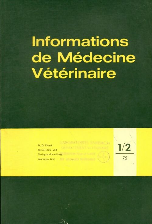 Informations de médecine vétérinaire - Collectif -  Bayer GF - Livre