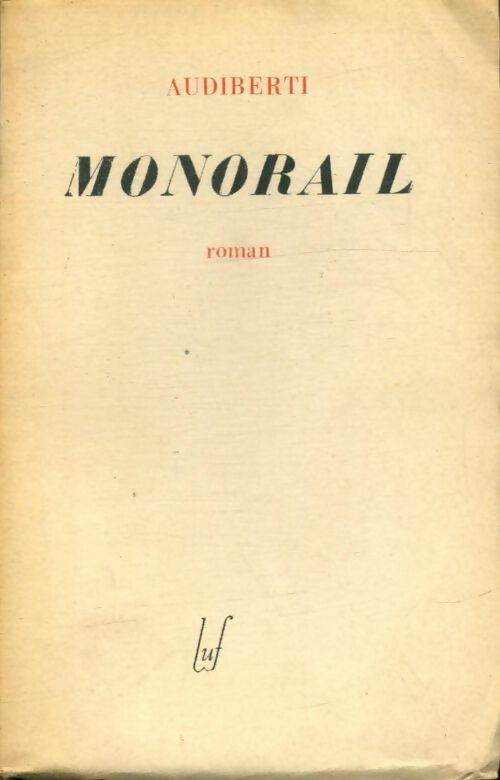 Livrenpoche : Monorail - Audiberti - Livre