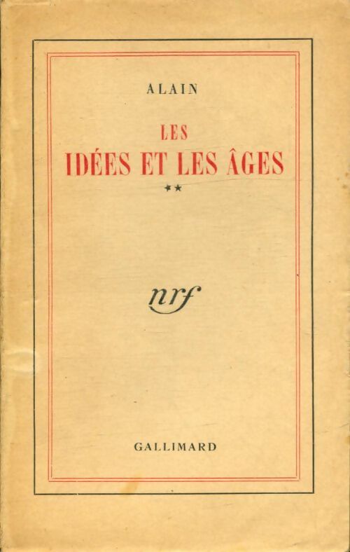 Livrenpoche : Les idées et les âges Tome II - Alain - Livre