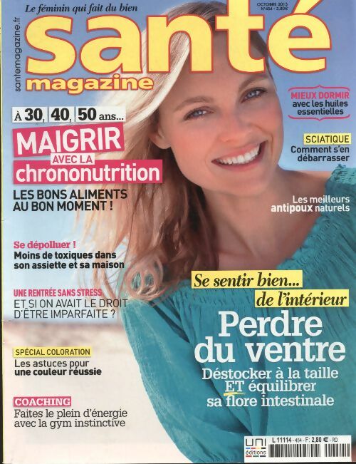 Livrenpoche : Santé magazine n°454 : Perdre du ventre, déstoker à la taille et équilibrer sa flore intestinale - Collectif - Livre