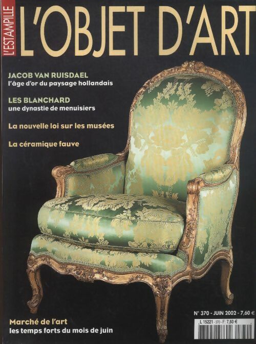 Livrenpoche : L'Objet d'art l'estampille n°370 : Jacob Van Ruisdael, l'âge d'or du paysage hollandais - Collectif - Livre