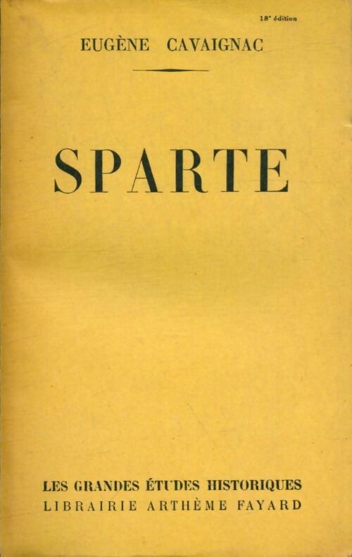 Livrenpoche : Sparte - Eugène Cavaignac - Livre