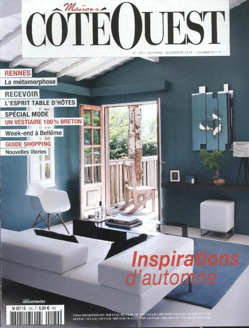 Livrenpoche : Maisons coté Ouest n°120 : Inspirations d'automne - Collectif - Livre