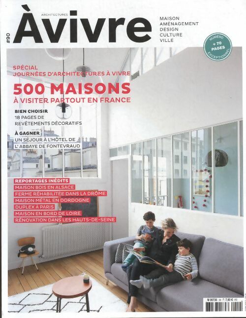 Livrenpoche : Architecture à vivre n°90 : 500 maisons à visiter partout en France - Collectif - Livre