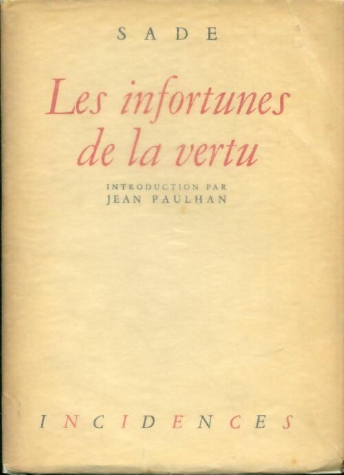 Livrenpoche : Les infortunes de la vertu - D.A.F. Marquis De Sade - Livre