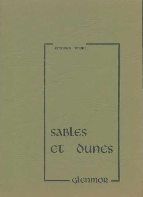 Livrenpoche : Sables et dunes - Glenmor - Livre