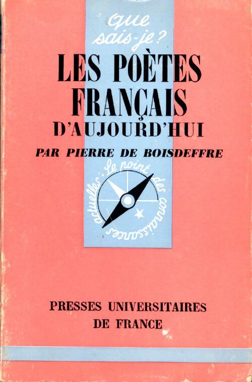 Livrenpoche : Les poètes français d'aujourd'hui - Pierre De Boisdeffre - Livre