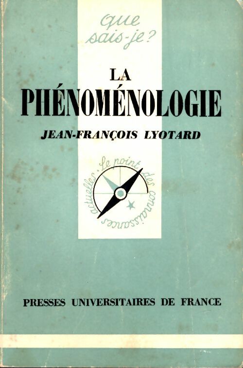 Livrenpoche : La phénoménologie - Jean-François Lyotard - Livre